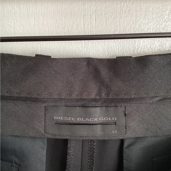 Diesel Black Gold Women's Black Pant Size 44 PANNUK Slim - Picture 4 of 8